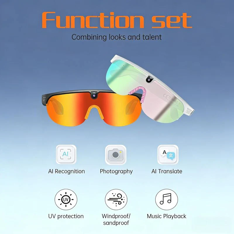 SakerplusĀ® AI Smart Sports Sunglasses With Camera - Image 6