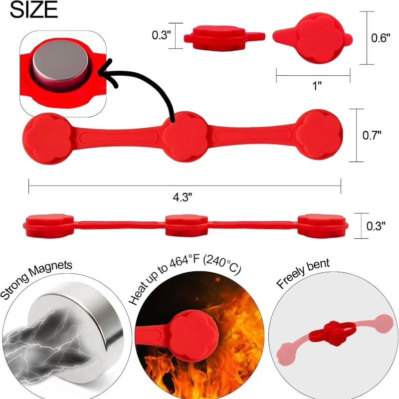 Sakerplus® Air Fryer Magnetic Silicone Buckles - Image 8