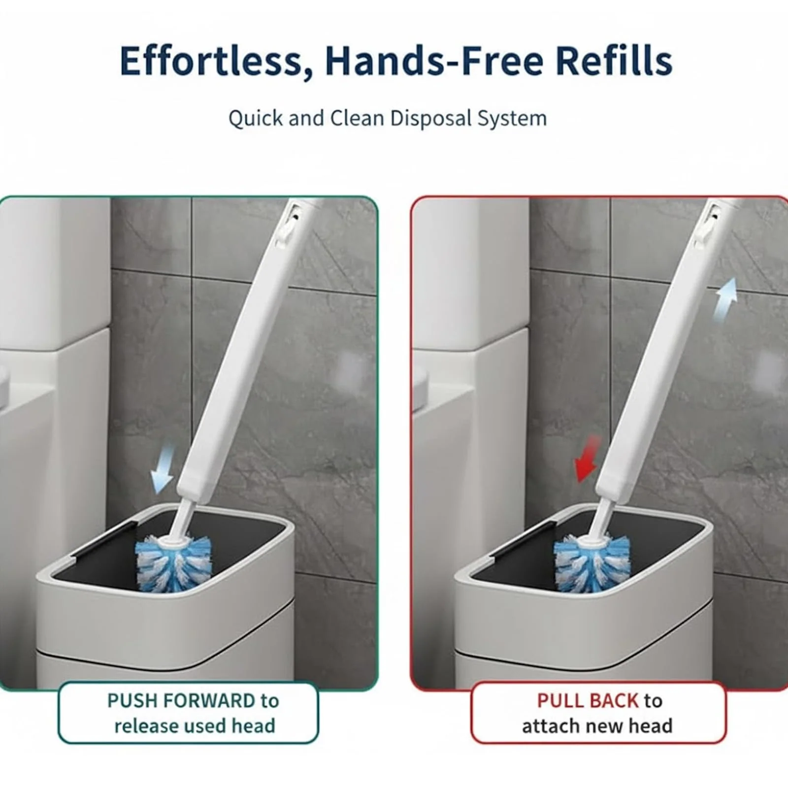 SakerplusĀ® Automatic Wall Mounted Toilet Brush - Image 4