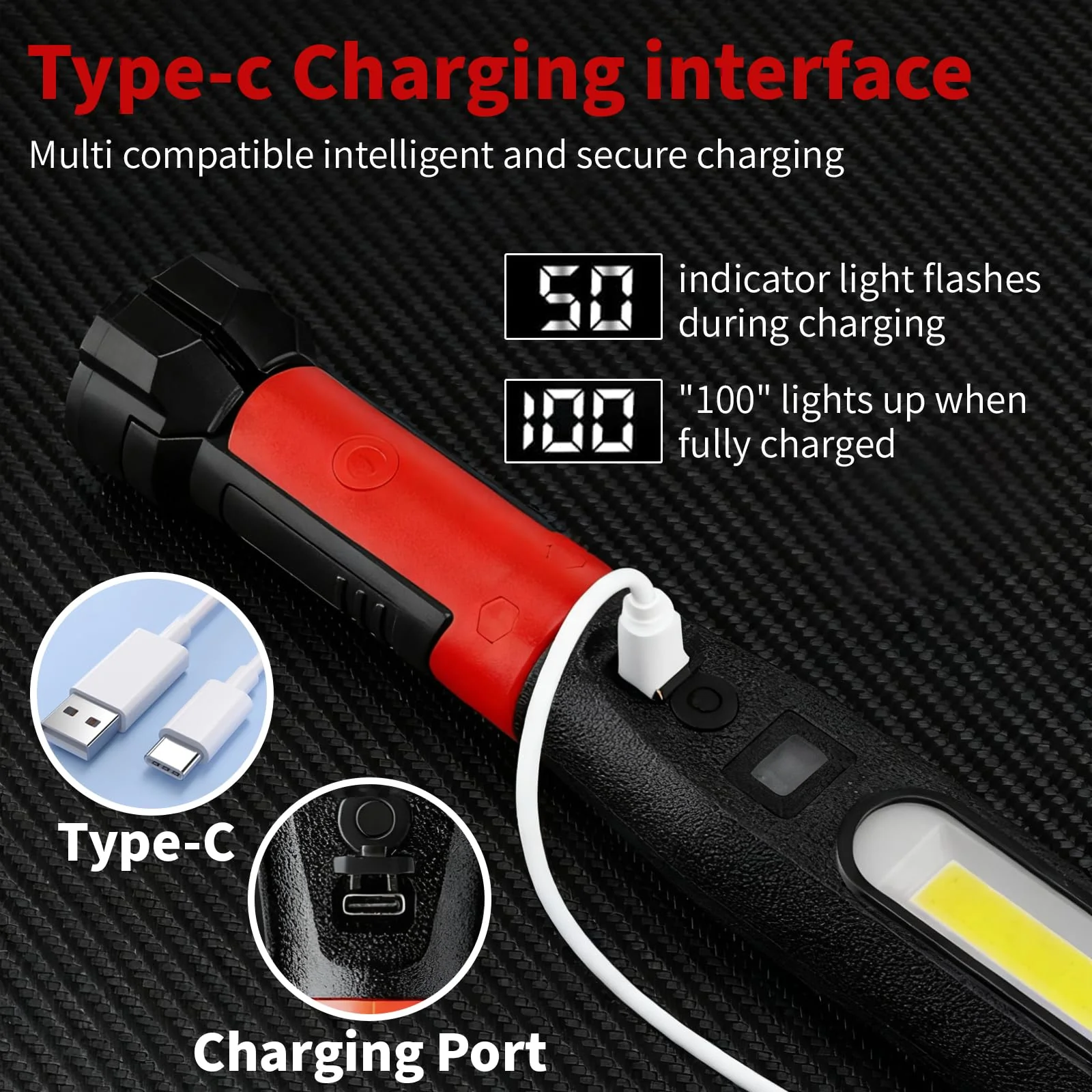 Sakerplus® Automotive Rechargeable Magnetic Work Light - Image 3