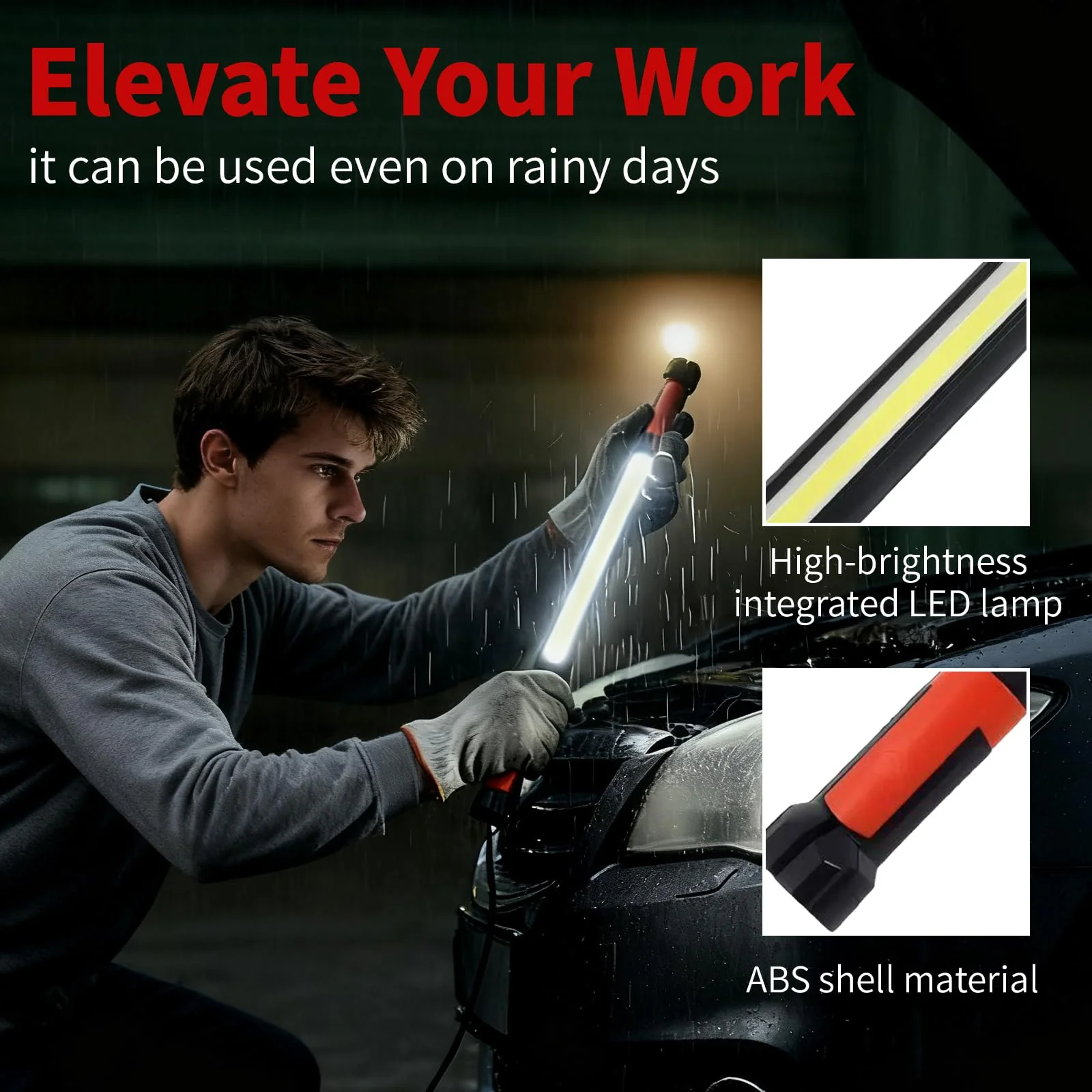 Sakerplus® Automotive Rechargeable Magnetic Work Light - Image 7