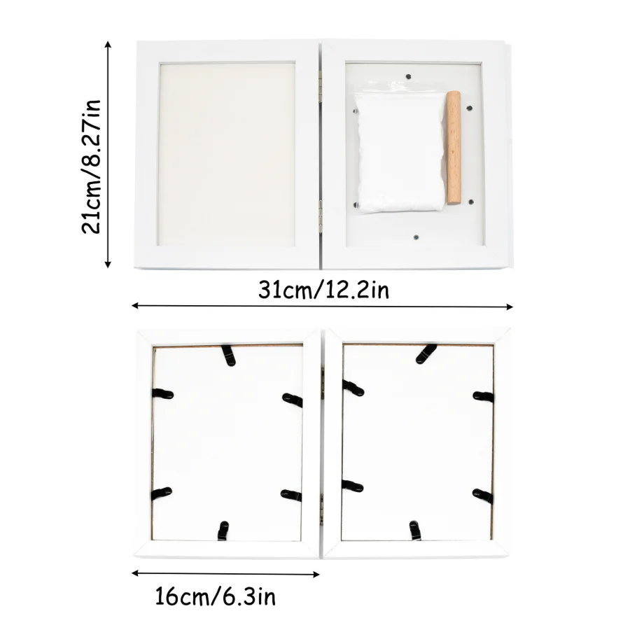 Sakerplus® Baby Handprint Footprint Frame Kit - Image 3