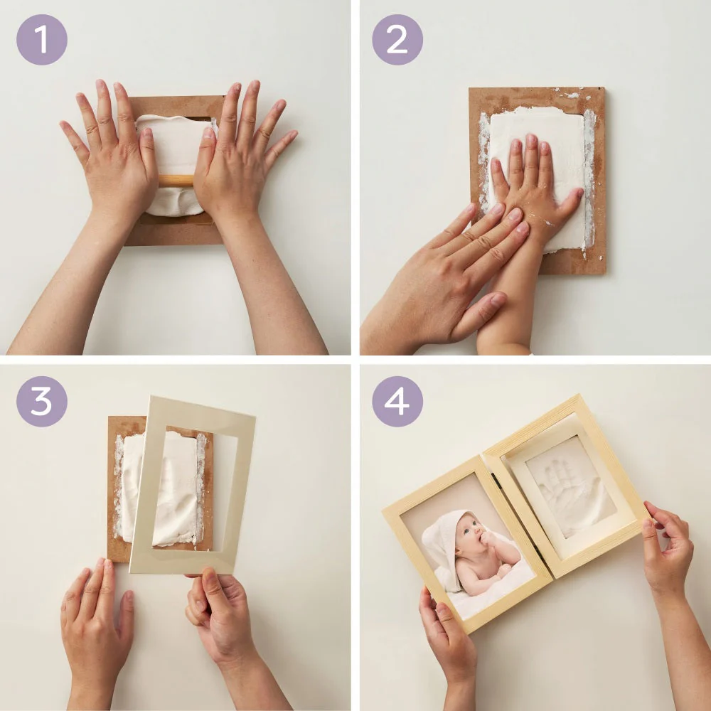 Sakerplus® Baby Handprint Footprint Frame Kit - Image 4