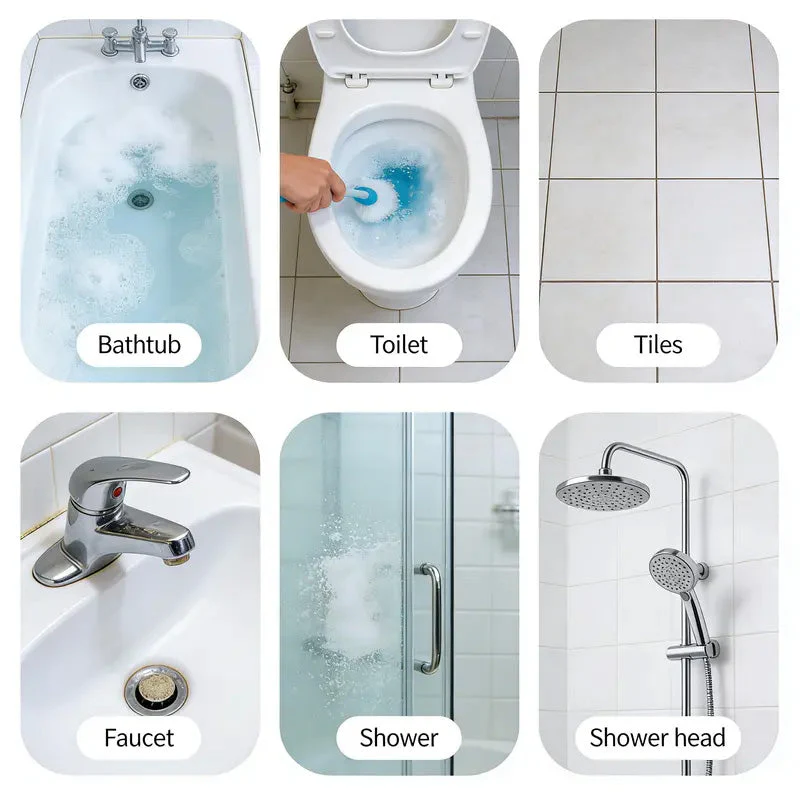Sakerplus® Bathroom Foam Cleaner With Brush - Image 12