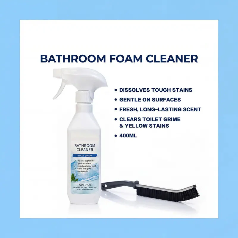 Sakerplus® Bathroom Foam Cleaner With Brush - Image 8