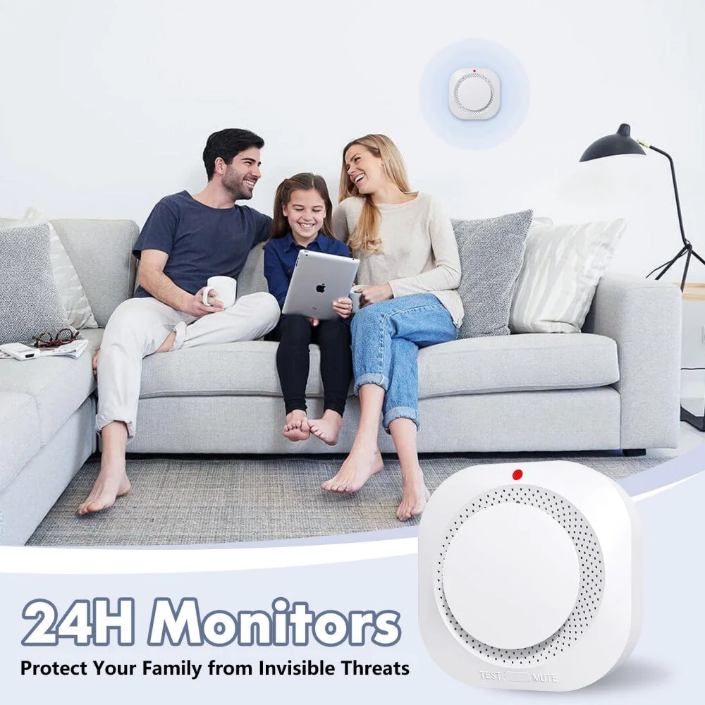 SakerplusĀ® Battery Operated Photoelectric Smoke Detector - Image 6