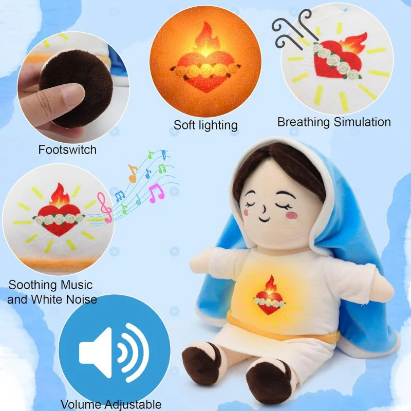 Sakerplus® Breathing Virgin Mary Plush Doll - Image 3