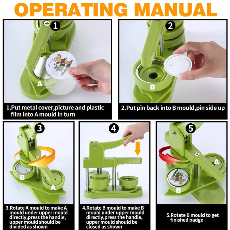 SakerplusĀ® Button Badge Maker Press Machine - Image 5