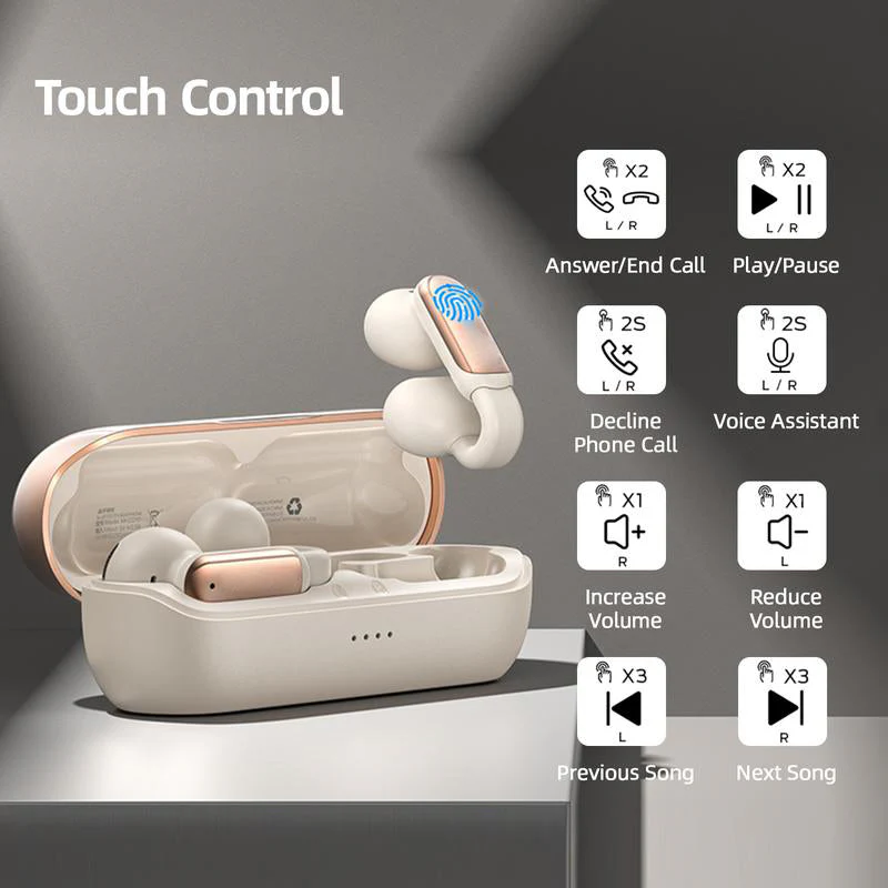 SakerplusĀ® Clip On Open Ear Earbuds - Image 4