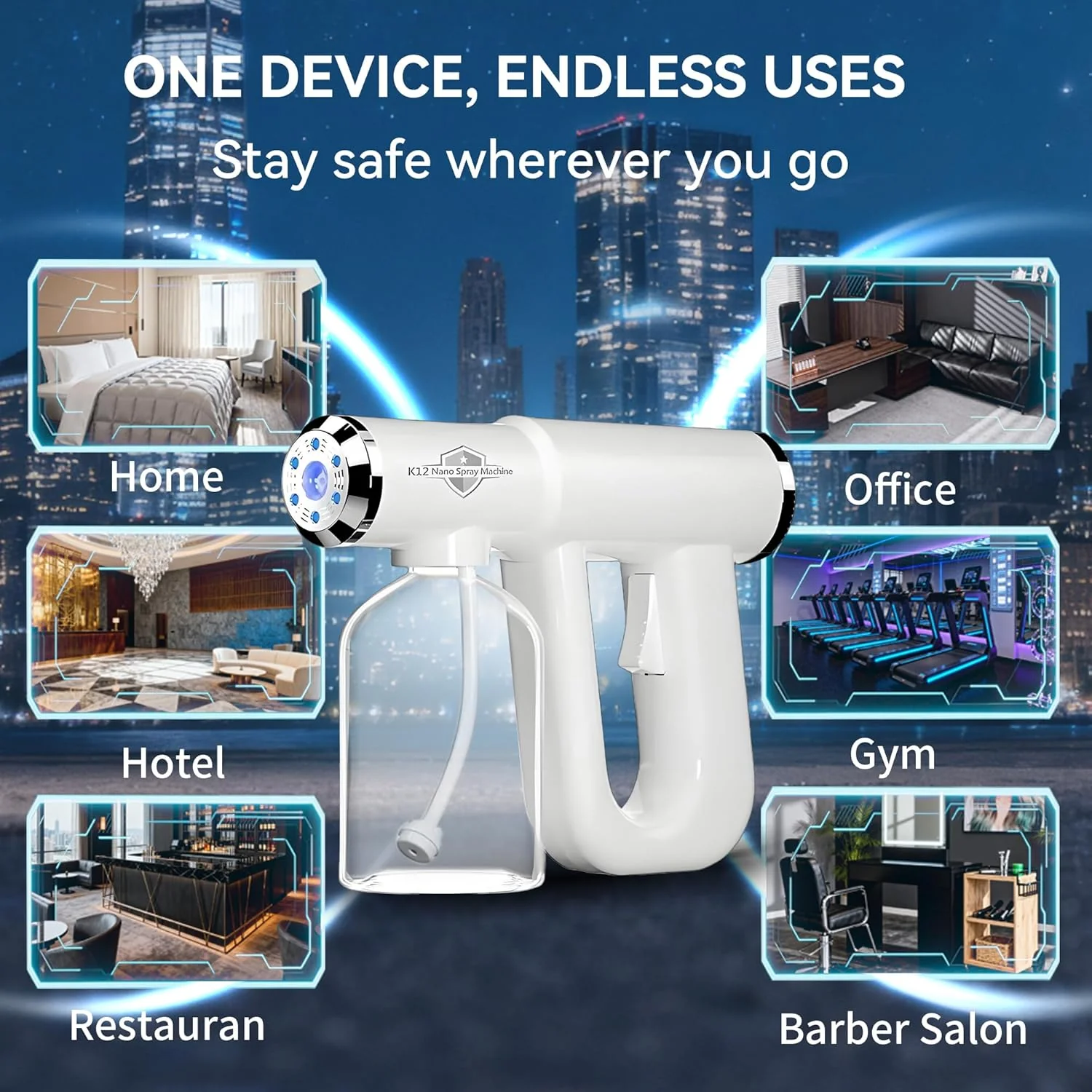 Sakerplus® Cordless Electric Nano Disinfectant Fogger - Image 6