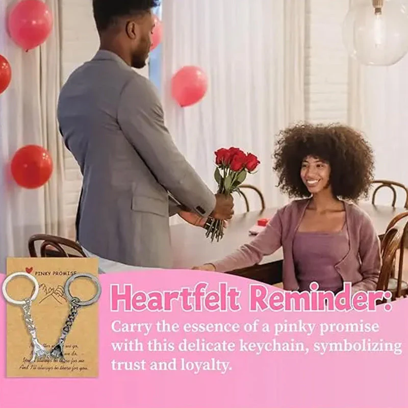 SakerplusĀ® Couples Hand In Hand Keychain Set - Image 3