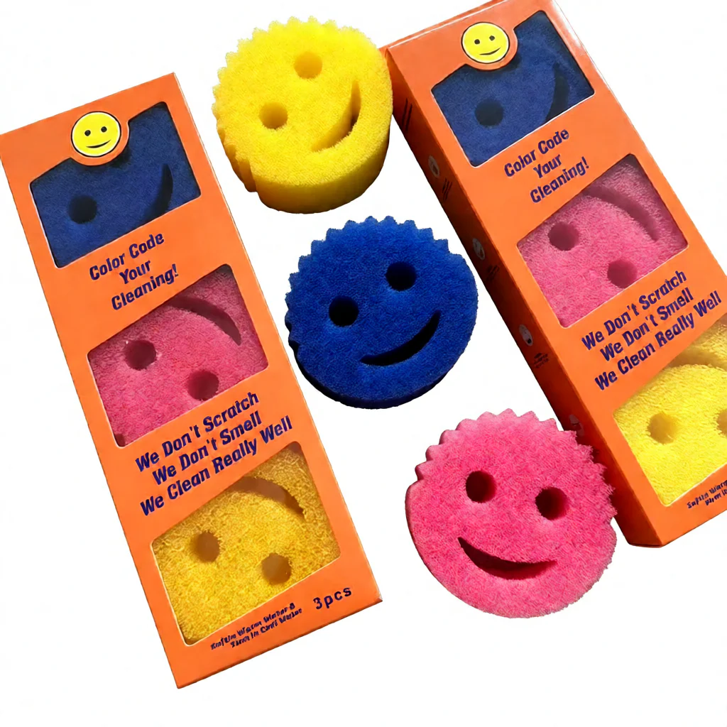 SakerplusĀ® Cute Smiling Sponge Holder With Drainage - Image 9