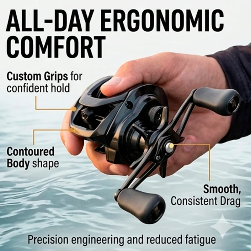 Sakerplus® Digital Braking High Speed Fishing Reel - Image 4