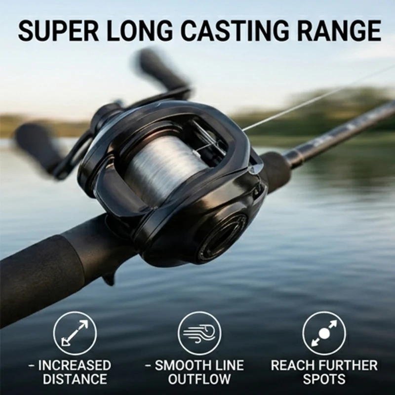 Sakerplus® Digital Braking High Speed Fishing Reel - Image 6