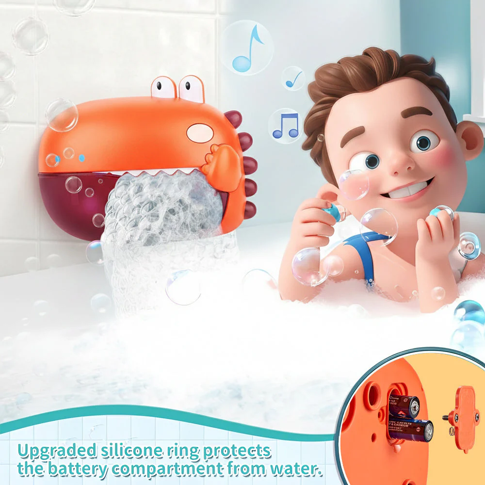 Sakerplus® Dinosaur Bath Bubble Machine Toy - Image 6