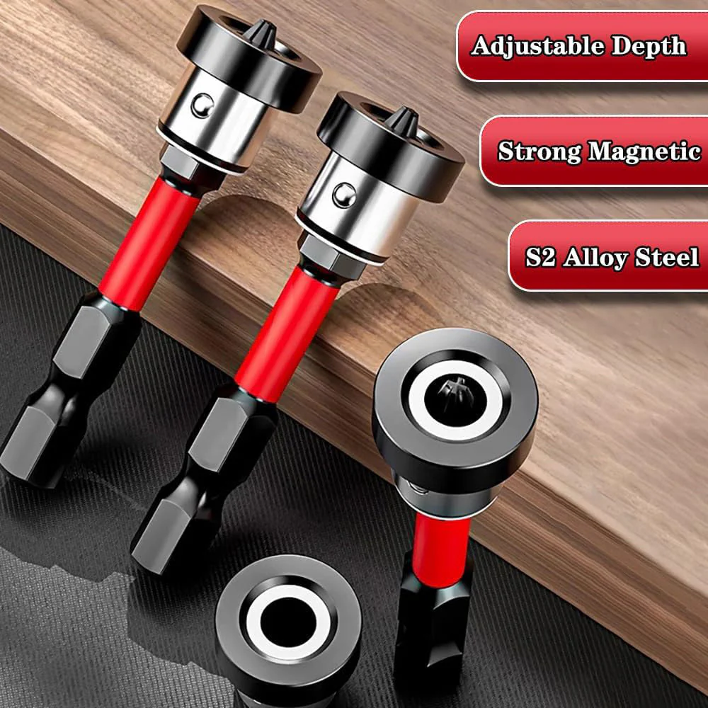 Sakerplus® Drywall Screw Setter Magnetic PH2 Bits - Image 5