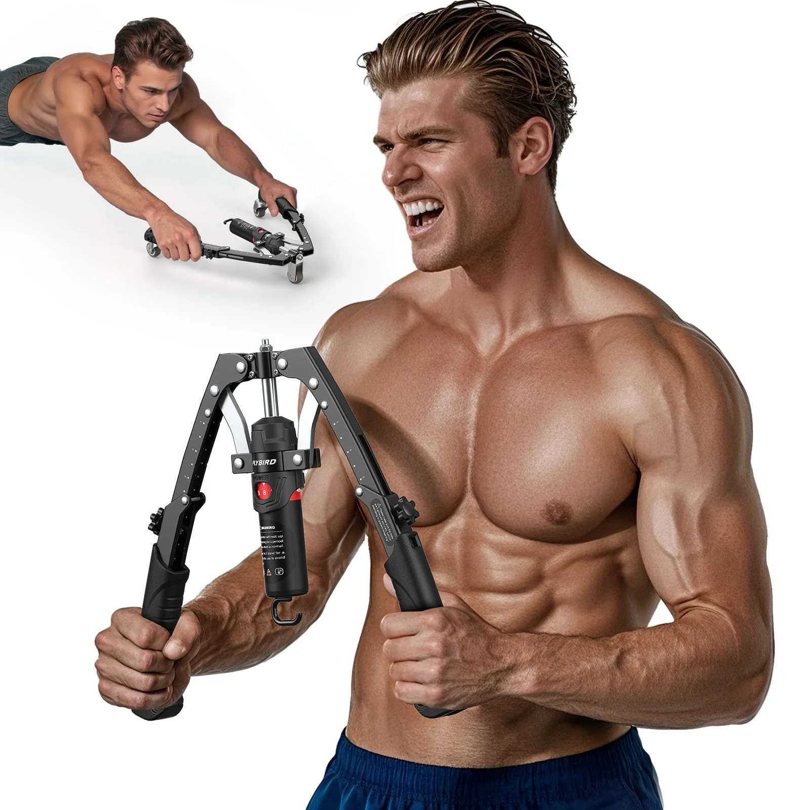 SakerplusĀ® Adjustable Hydraulic Arm Exerciser