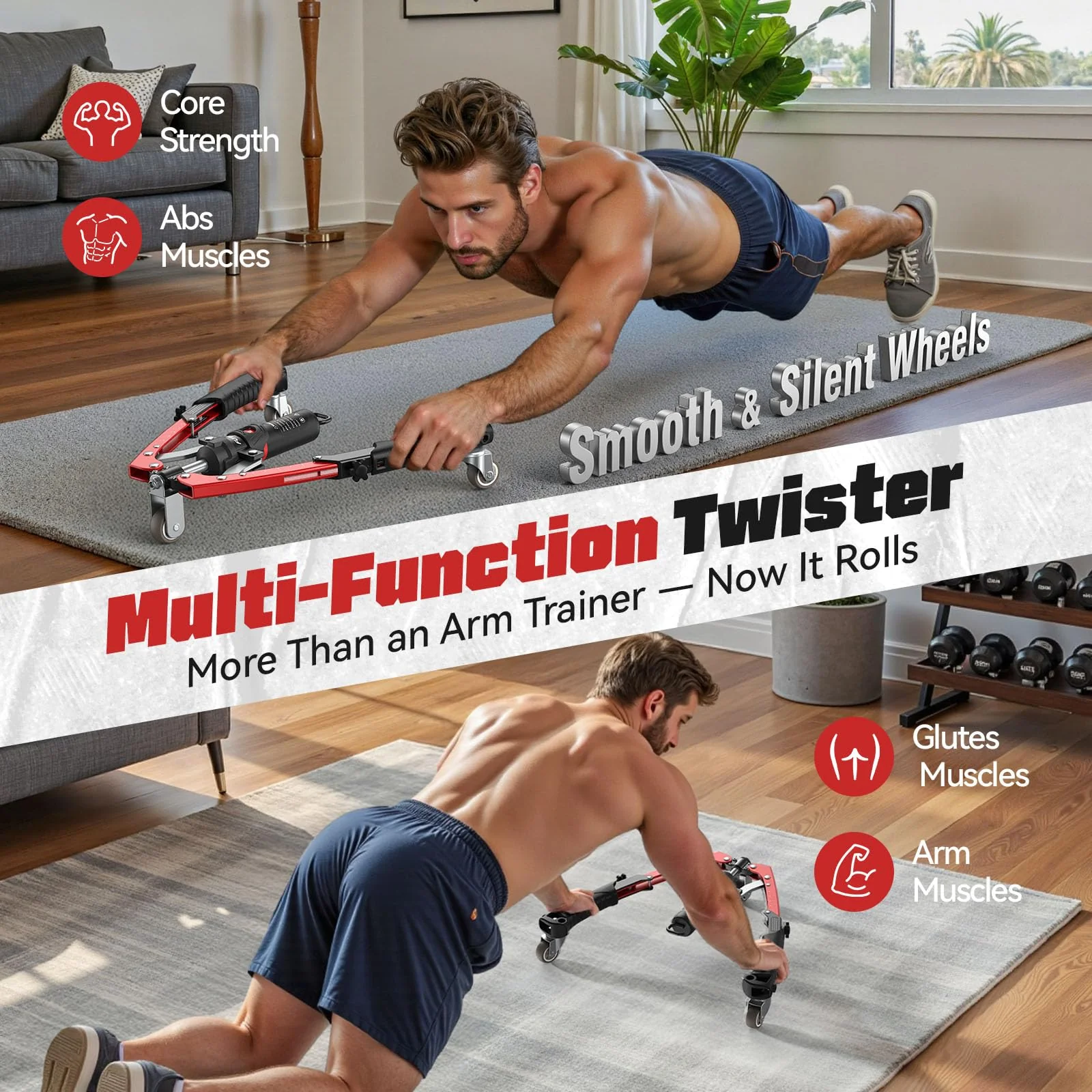 SakerplusĀ® Adjustable Hydraulic Arm Exerciser - Image 15