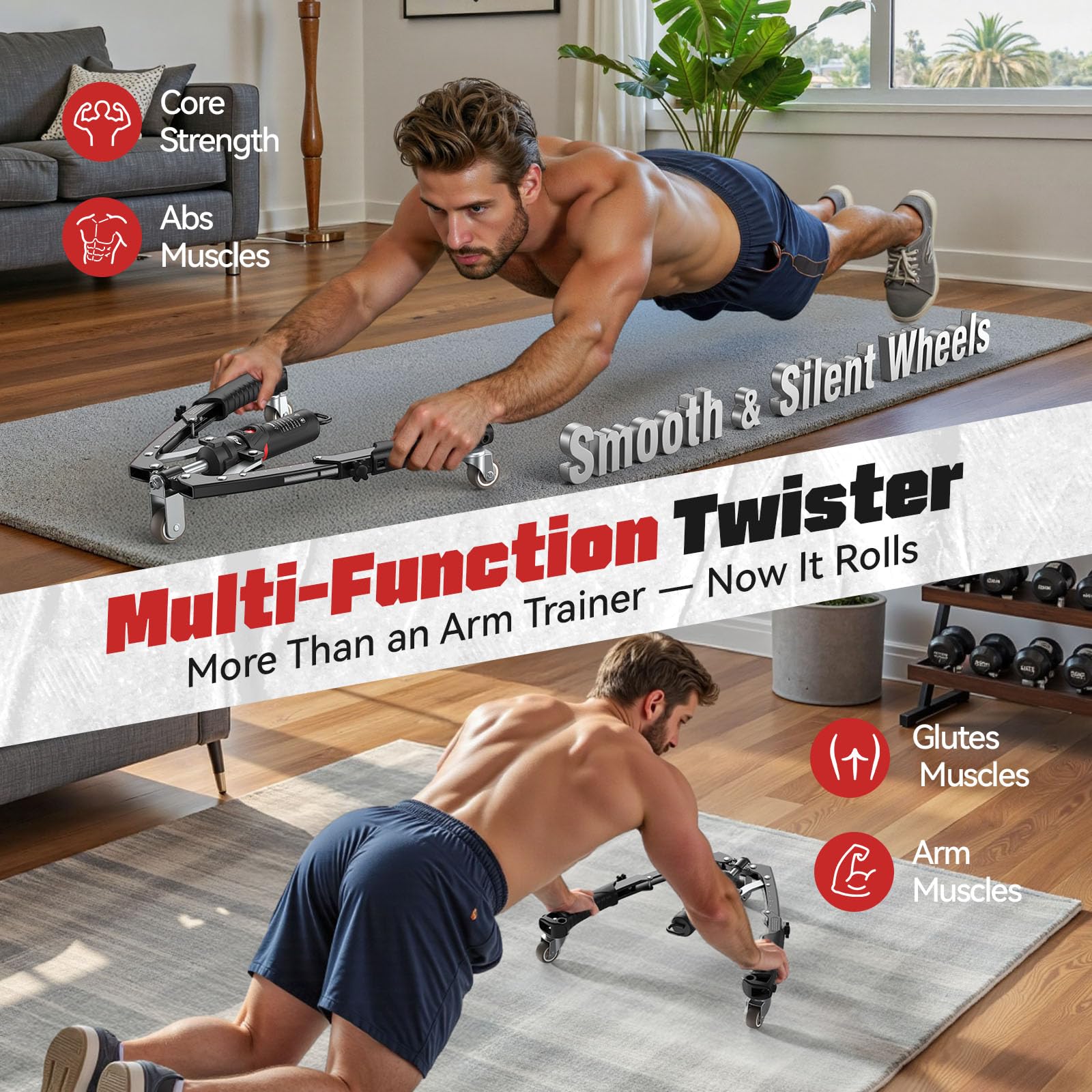 SakerplusĀ® Adjustable Hydraulic Arm Exerciser - Image 4