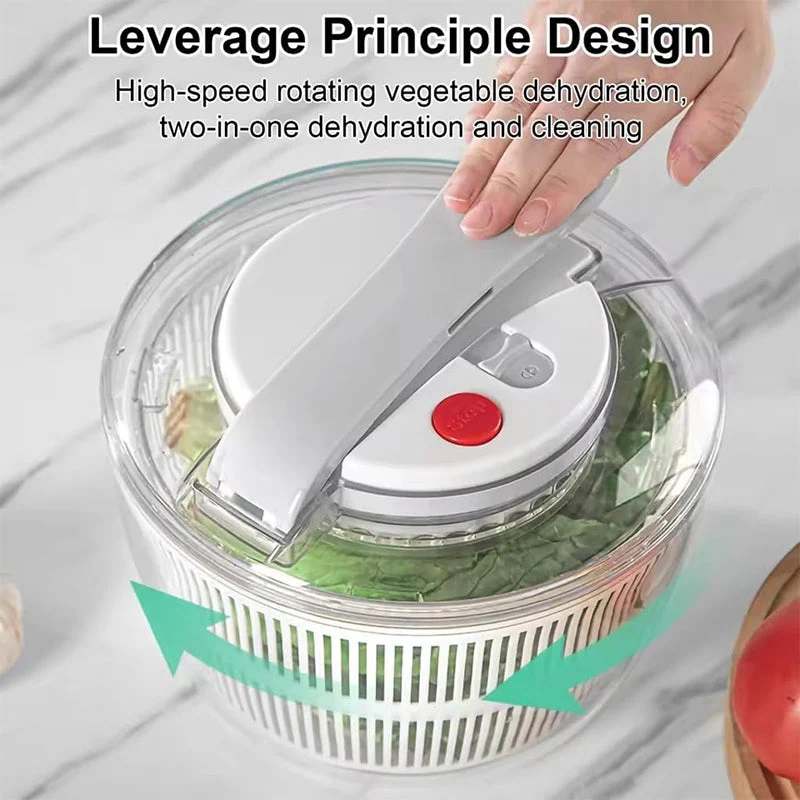 Sakerplus® Effortless Salad Spinner With Colander - Image 4