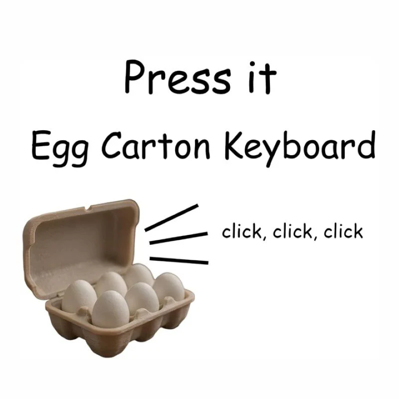 Sakerplus® Egg Carton Keyboard Clicker Fidget Toy - Image 10