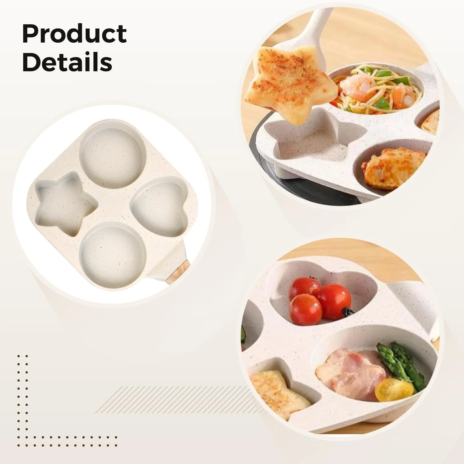 SakerplusĀ® Egg Pan Four Hole Breakfast Skillet - Image 3