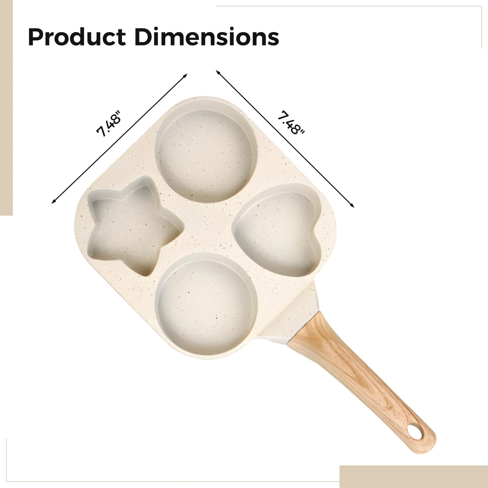 SakerplusĀ® Egg Pan Four Hole Breakfast Skillet - Image 4