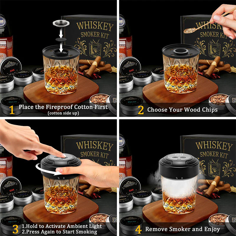 Sakerplus® Electric Cocktail Whiskey Smoker Kit - Image 7