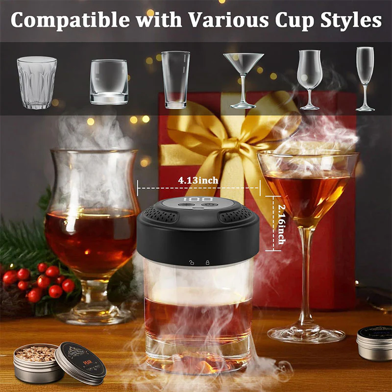 Sakerplus® Electric Cocktail Whiskey Smoker Kit - Image 9