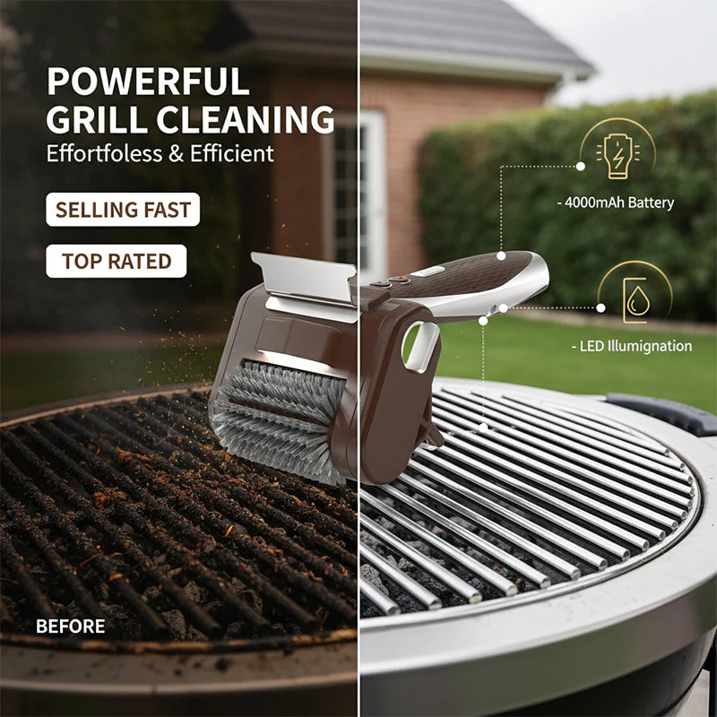Sakerplus® Electric Cordless Grill Cleaning Brush - Image 3