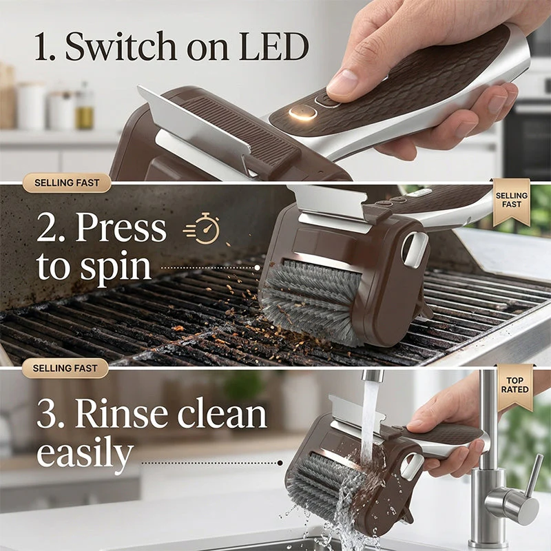 Sakerplus® Electric Cordless Grill Cleaning Brush - Image 4