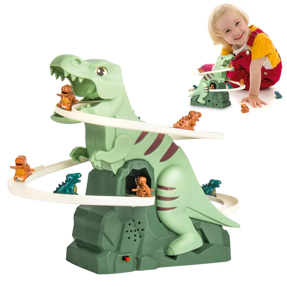SakerplusĀ® Electric Dinosaur Climbing Slide Toy
