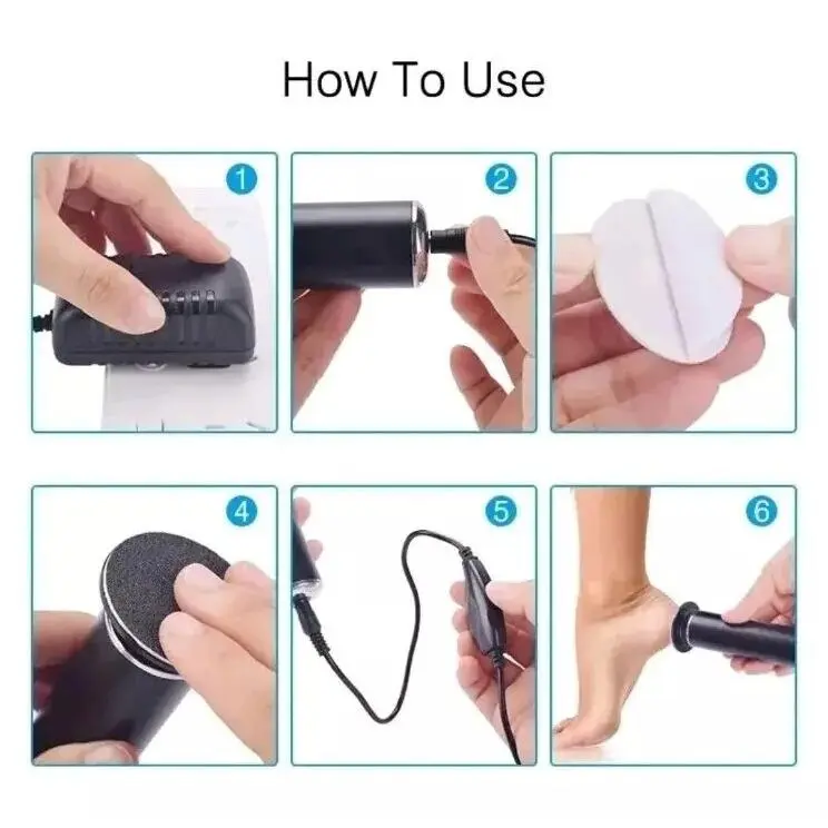 Sakerplus® Electric Foot Callus Remover Pedicure Kit - Image 6