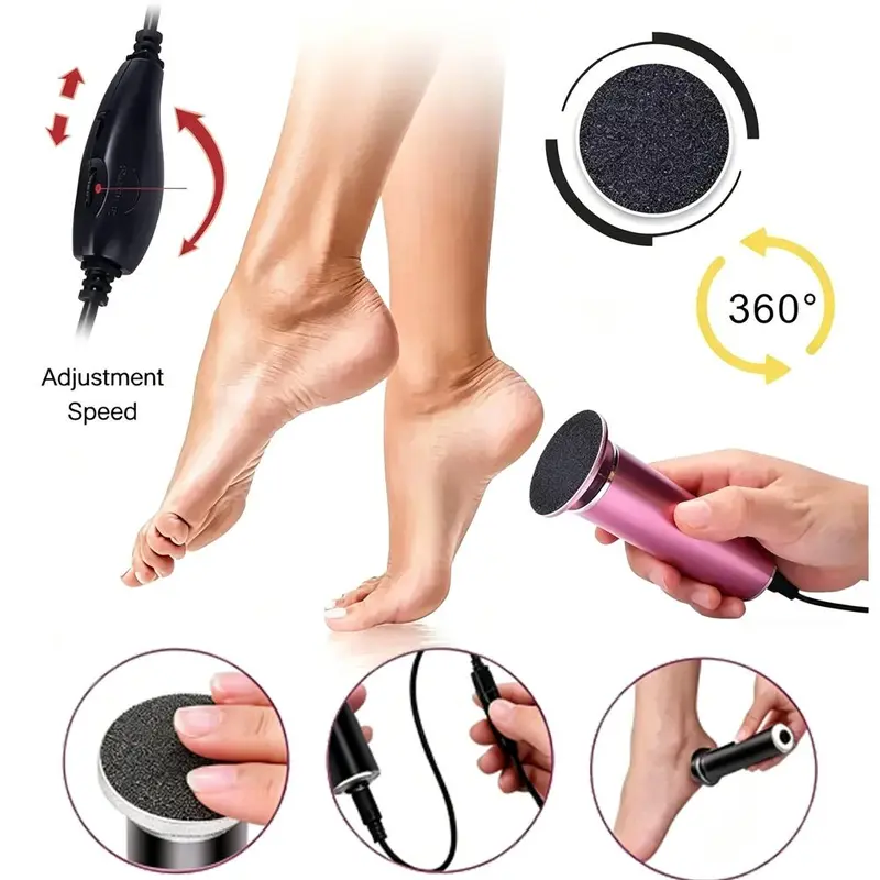 Sakerplus® Electric Foot Callus Remover Pedicure Kit - Image 9