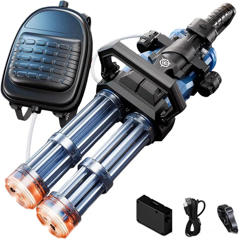 Sakerplus® Electric Gatling Double Barrel Water Gun