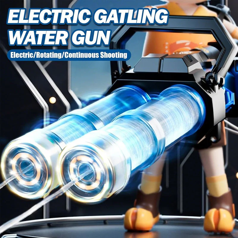 Sakerplus® Electric Gatling Double Barrel Water Gun - Image 4