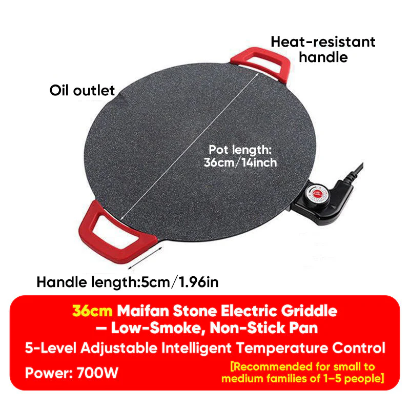 Sakerplus® Electric Grill Comal Electrico Lefse Griddle - Image 10