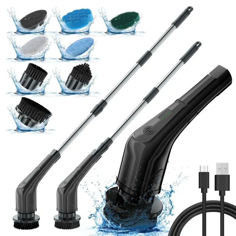 SakerplusĀ® Electric Spin Scrubber Cleaning Kit - Image 2