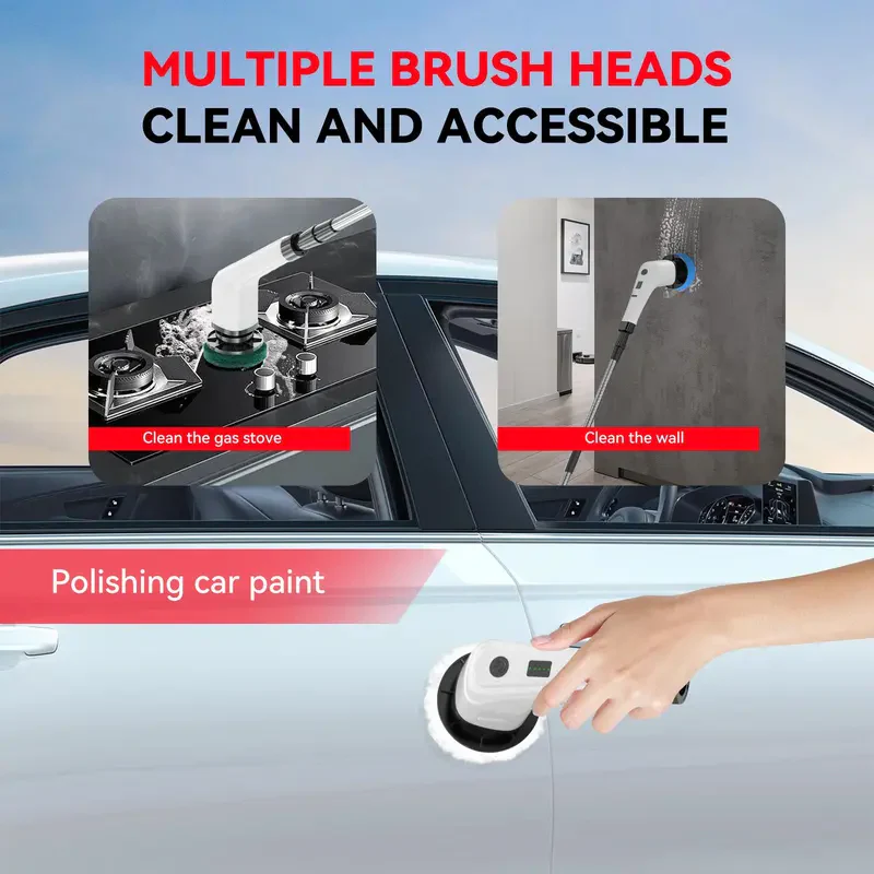 SakerplusĀ® Electric Spin Scrubber Cleaning Kit - Image 9