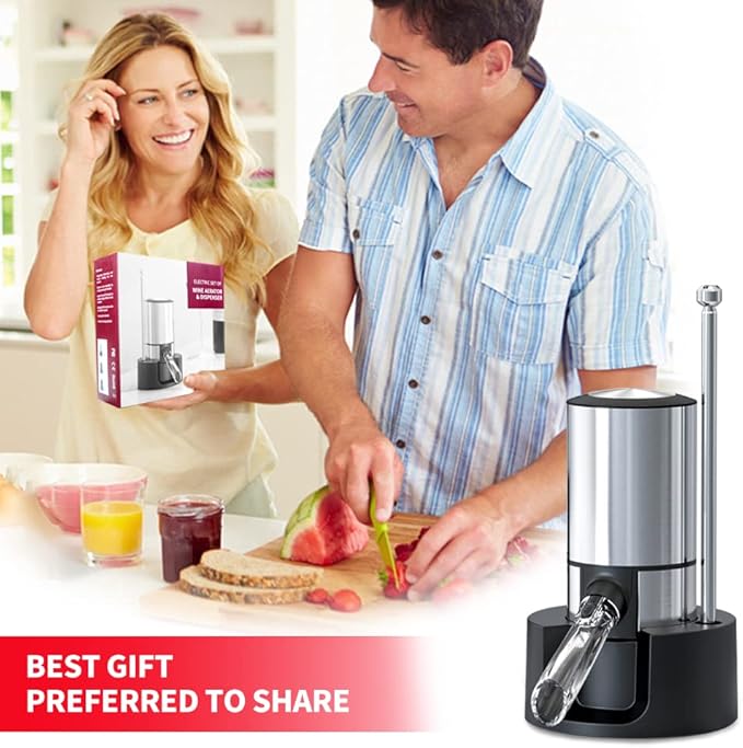 SakerplusĀ® Electric Wine Aerator Pourer Decanter - Image 5