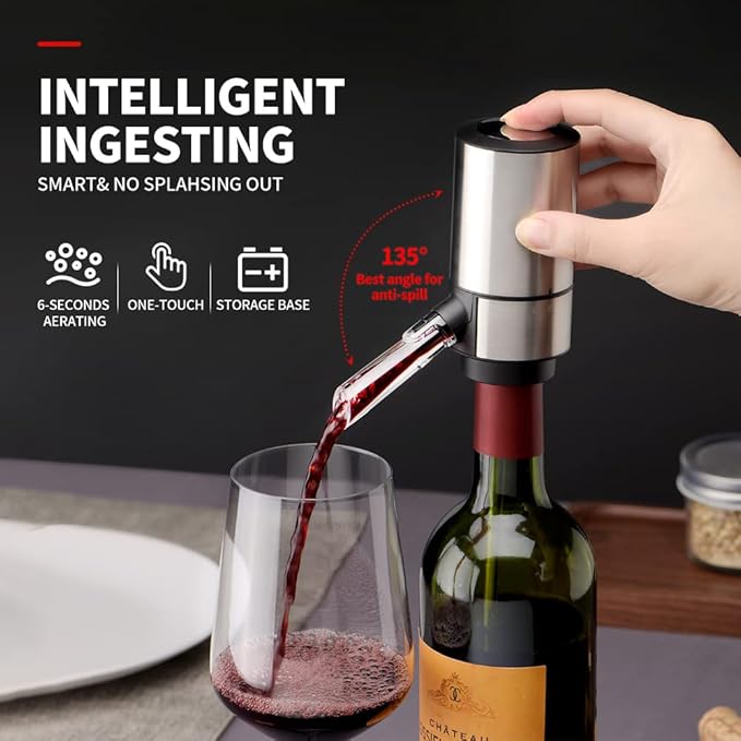 SakerplusĀ® Electric Wine Aerator Pourer Decanter - Image 9