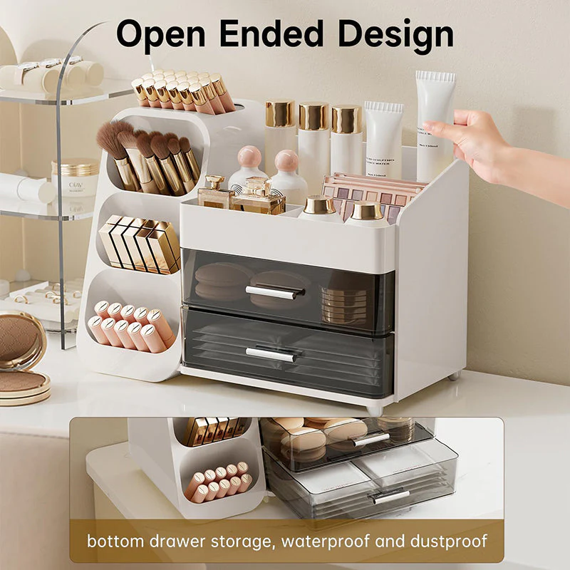 Sakerplus® Elegant Vanity Makeup Storage Organizer Box - Image 7