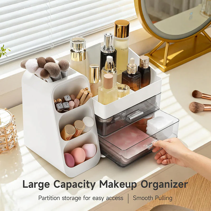 Sakerplus® Elegant Vanity Makeup Storage Organizer Box - Image 8
