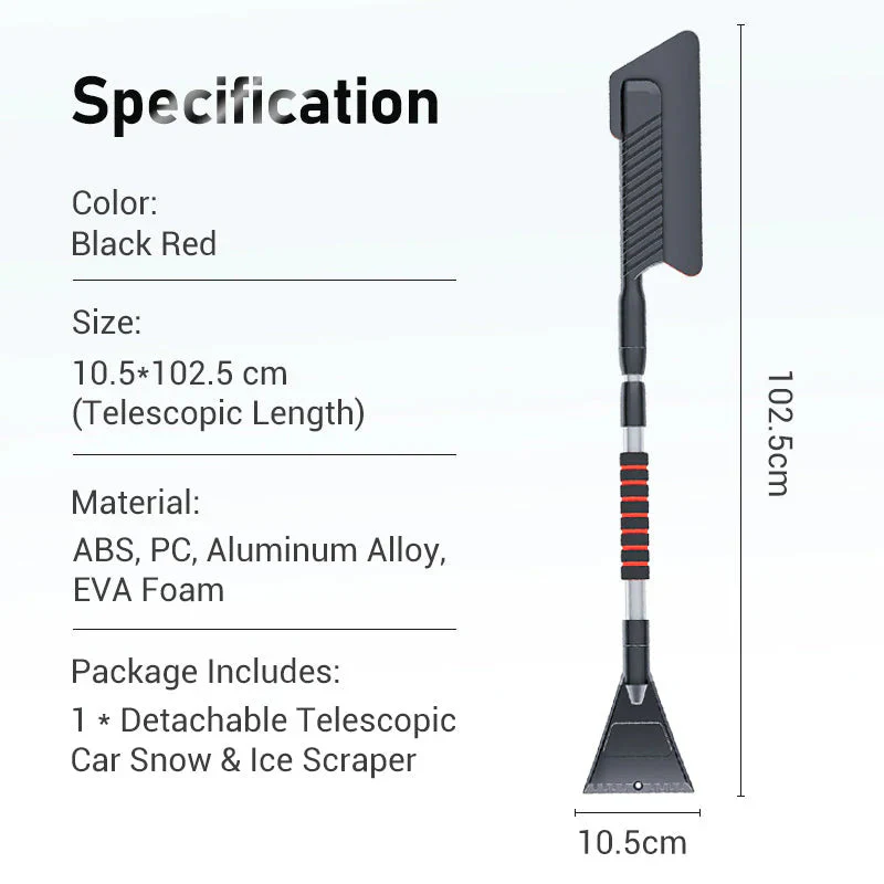 Sakerplus® Extendable Car Snow And Ice Scraper - Image 4