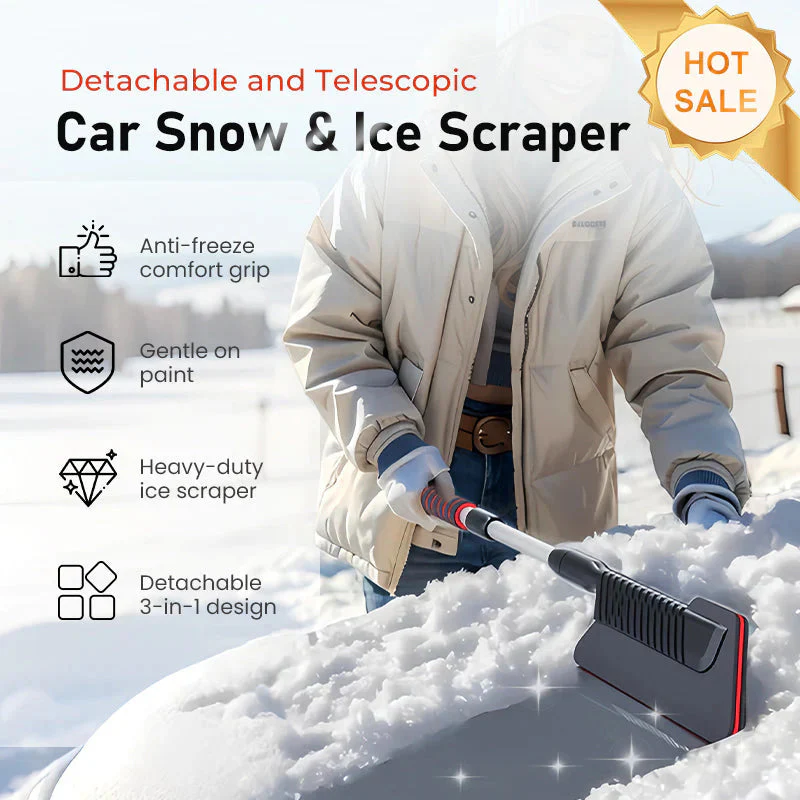Sakerplus® Extendable Car Snow And Ice Scraper - Image 7