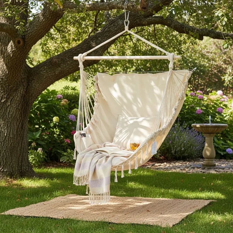 Sakerplus® Extra Large Macrame Hanging Swing Seat - Image 5