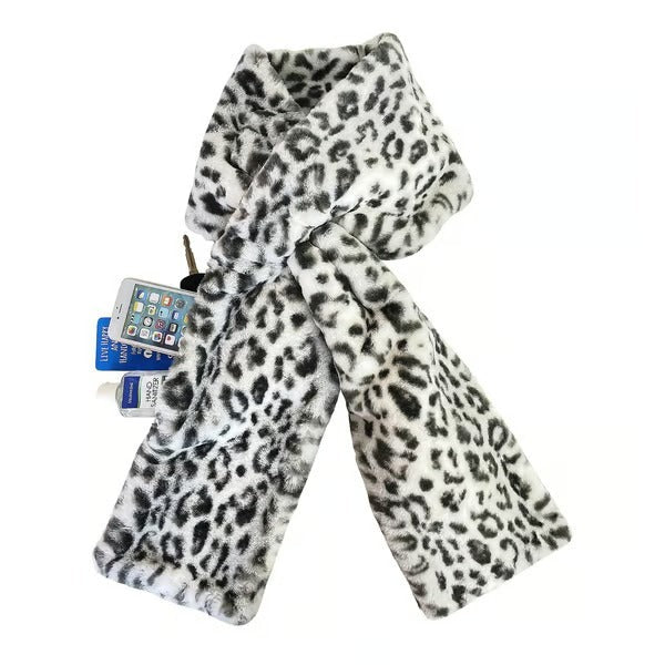 Sakerplus® Faux Fur Scarf With Hidden Pocket - Image 10