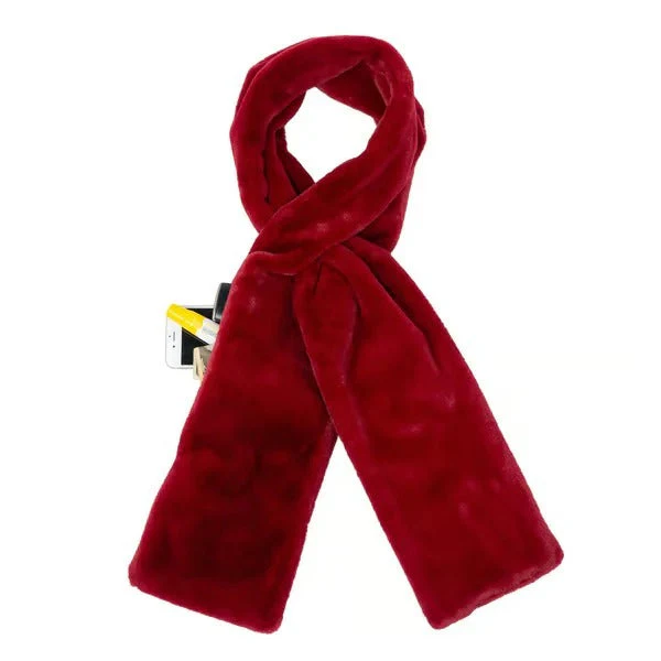 Sakerplus® Faux Fur Scarf With Hidden Pocket - Image 11