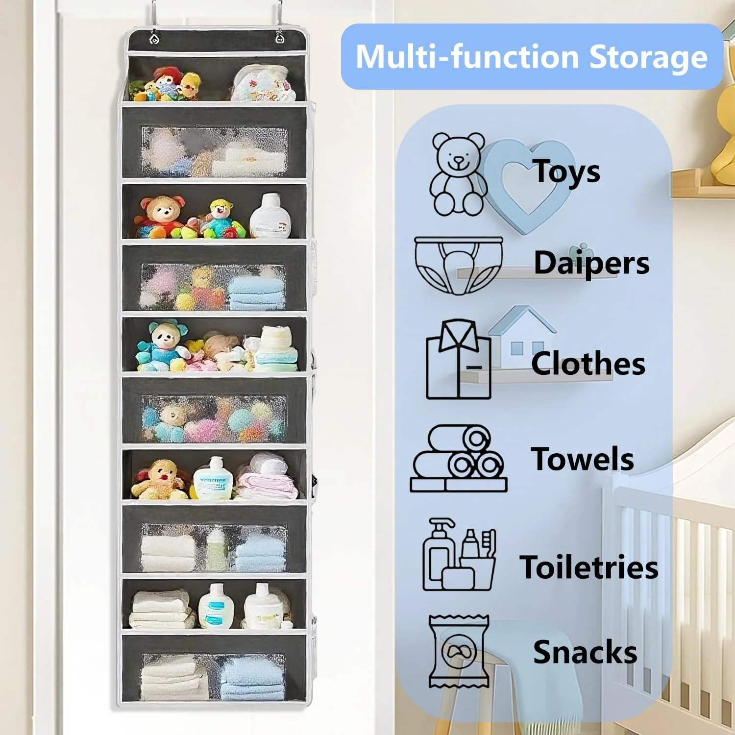 Sakerplus® Five Tier Over The Door Organizer - Image 6