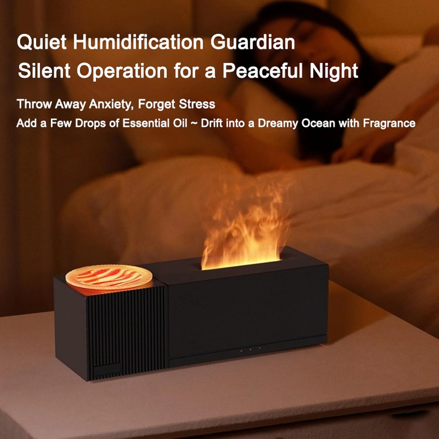 Sakerplus® Flame Aroma Diffuser With Projection - Image 3